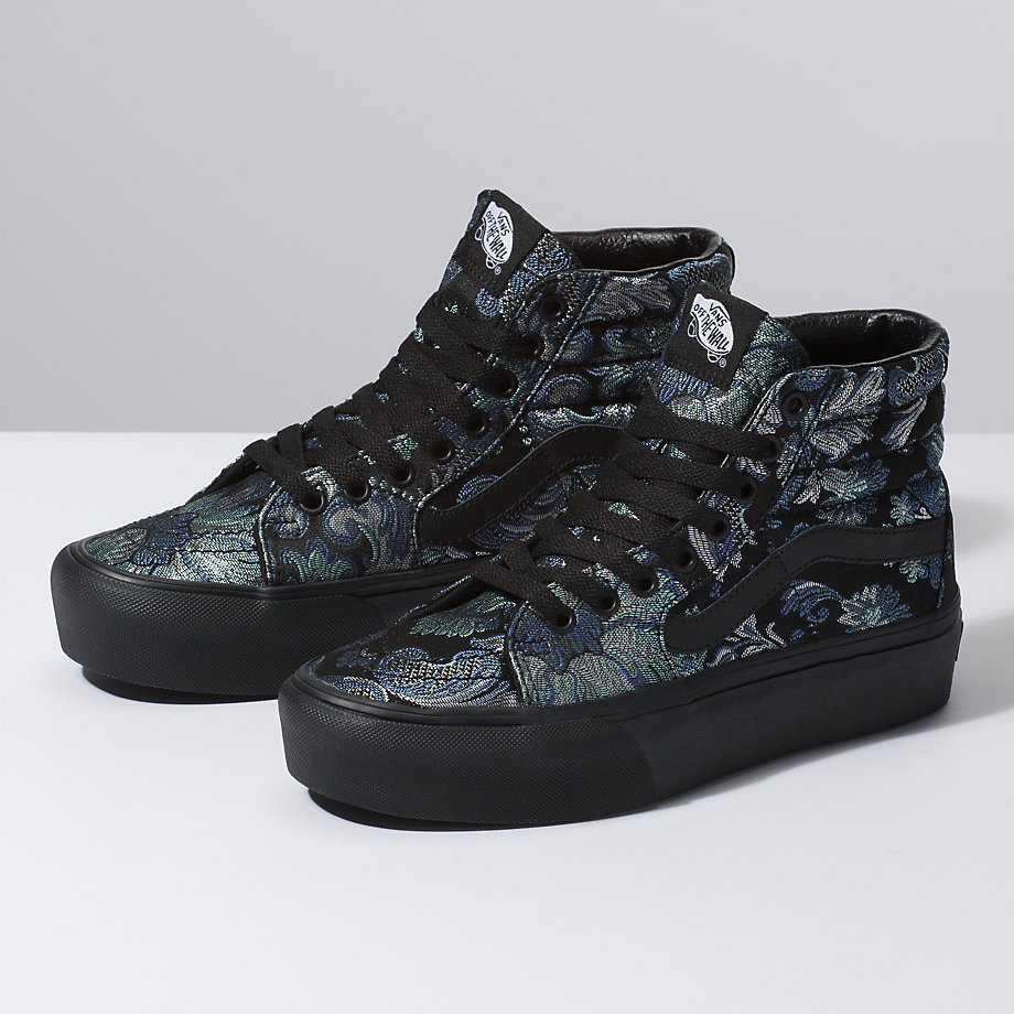 Vans Bayan Spor Ayakkabı Daring Damsels Sk8-Hi Platform 2.0 Renkli/Siyah | 84217-446